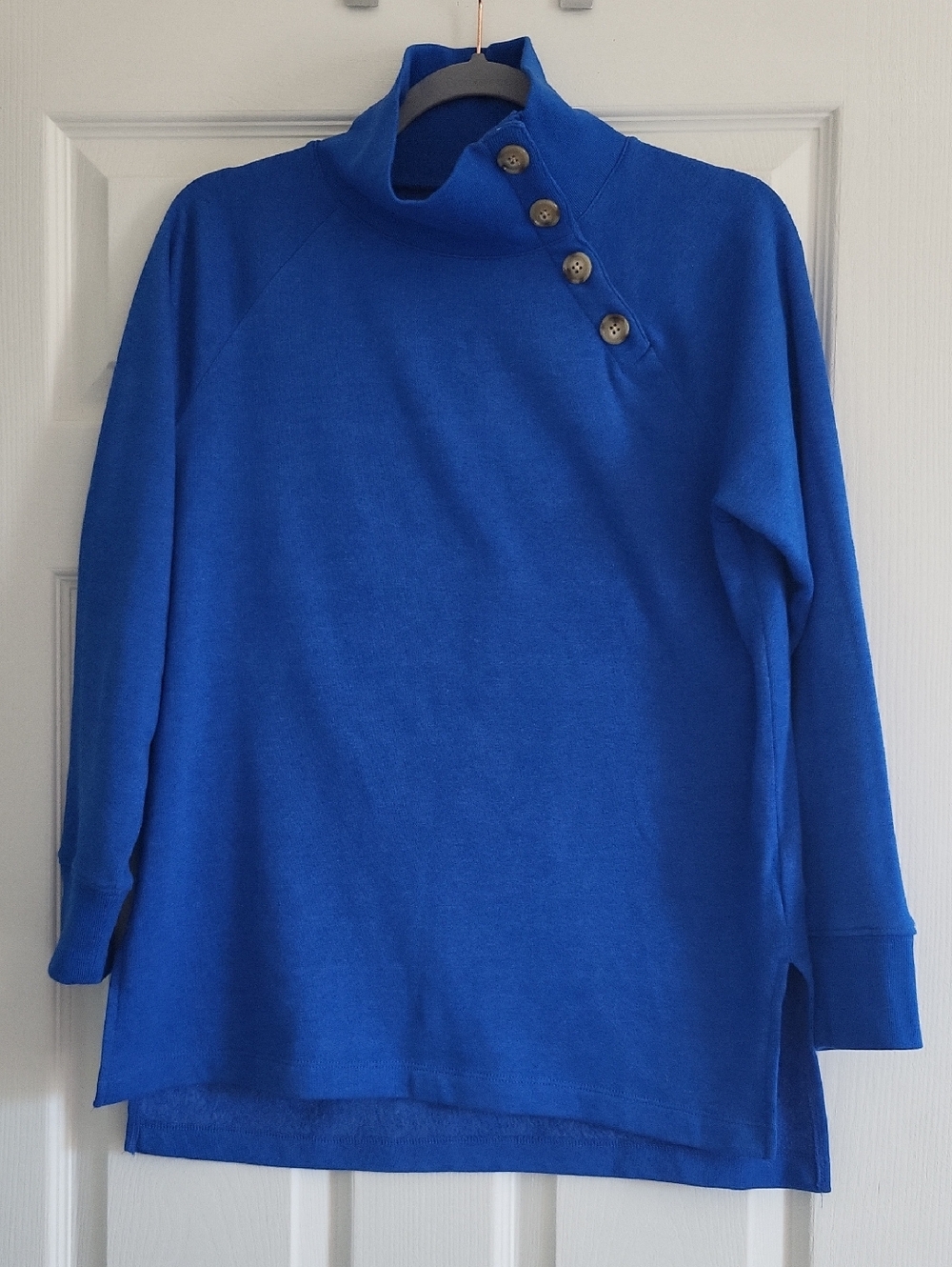 J. CREW Factory Blue Lightweight Long Sweatshirt, XS